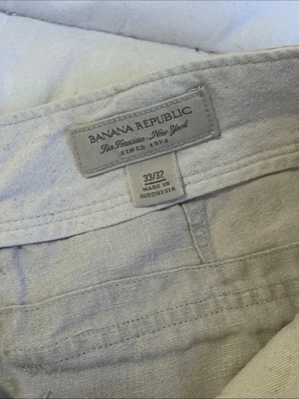 100% linen pants, Banana Republic, beige, casual, dress pants 33/32